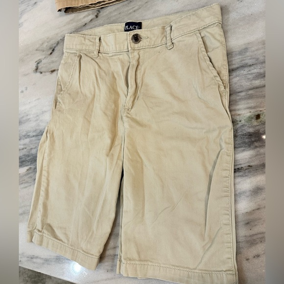 Tween big boys size 12 khaki twill shorts adj waist (5 pairs) - Picture 6 of 7